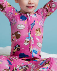 Baby Kids Bamboo Pajamas — Gilmore Girls™ Convertible Romper — Image 1