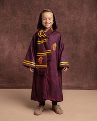 Baby Kids Bamboo Pajamas — Harry Potter™ Gryffindor House Crested Robe — Image 1