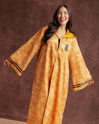 Baby Kids Bamboo Pajamas — Harry Potter™ Hufflepuff House Adult Crested Robe — Image 1