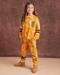 Baby Kids Bamboo Pajamas — Harry Potter™ Hufflepuff House Relaxed Fit Jogger Set — Image 1