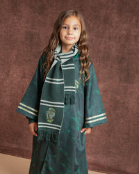 Baby Kids Bamboo Pajamas — Harry Potter™ Slytherin House Crested Robe — Image 1