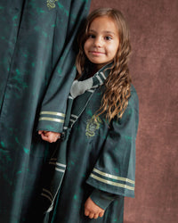 Baby Kids Bamboo Pajamas — Harry Potter™ Slytherin House Embroidered Knit Scarf — Image 1