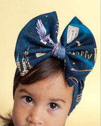 Baby Kids Bamboo Pajamas — Harry Potter™ Off To Hogwarts Biggie Bow — Image 1