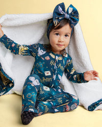 Baby Kids Bamboo Pajamas — Harry Potter™ Off To Hogwarts Footie — Image 5