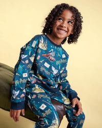 Baby Kids Bamboo Pajamas — Harry Potter™ Off To Hogwarts Relaxed Fit Jogger Set — Image 5