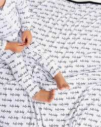 Baby Kids Bamboo Pajamas — Hello Baby Bum Bum Blanket — Image 1