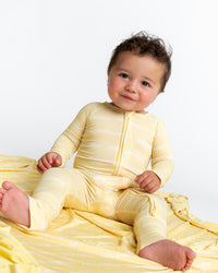 Baby Kids Bamboo Pajamas — Hello Sunshine + Ray of Cute Convertible Rompers Bundle — Image 3