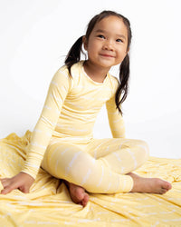 Baby Kids Bamboo Pajamas — Hello Sunshine Long Sleeve Pajama Set — Image 1