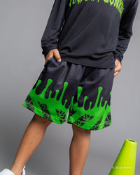 Baby Kids Bamboo Pajamas — Hot Wheels™ Monster Trucks Gunkster Mesh Shorts — Image 1