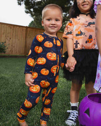 Baby Kids Bamboo Pajamas — Jack Of All Frights Convertible Romper — Image 1