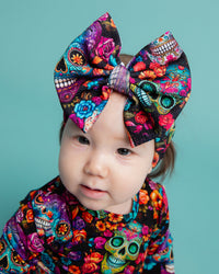 Baby Kids Bamboo Pajamas — Killer Smile Biggie Bow — Image 1