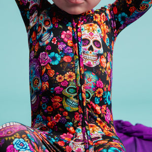 Baby Kids Bamboo Pajamas — Killer Smile Convertible Romper — Image 1