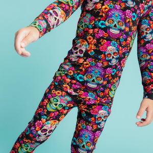 Baby Kids Bamboo Pajamas — Killer Smile Long Sleeve Pajama Set — Image 1