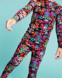 Baby Kids Bamboo Pajamas — Killer Smile Long Sleeve Pajama Set — Image 1