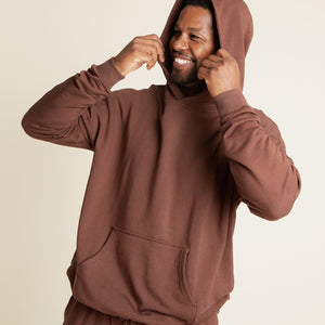Baby Kids Bamboo Pajamas — Mocha Me Happy Adult Unisex Hoodie — Image 1