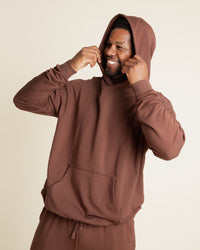 Baby Kids Bamboo Pajamas — Mocha Me Happy Adult Unisex Hoodie — Image 1