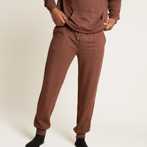 Baby Kids Bamboo Pajamas — Mocha Me Happy Men's Jogger Sweatpants — Image 1