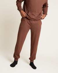 Baby Kids Bamboo Pajamas — Mocha Me Happy Men's Jogger Sweatpants — Image 1