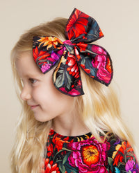 Baby Kids Bamboo Pajamas — Mourning Glory Woven Alligator Clip — Image 1