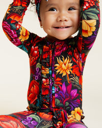 Baby Kids Bamboo Pajamas — Day Of The Dead Convertible Rompers Bundle — Image 1