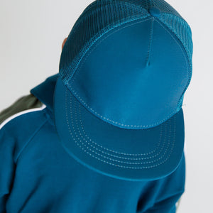 Baby Kids Bamboo Pajamas — Navy or Not Hat — Image 1