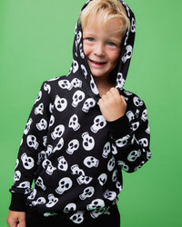 Baby Kids Bamboo Pajamas — No Bones About it Pullover Hoodie — Image 3