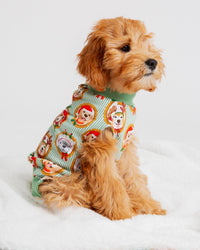 Baby Kids Bamboo Pajamas — Paw-liday Portraits Dog Sweater — Image 1