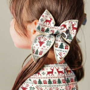 Baby Kids Bamboo Pajamas — Deer to Dream Woven Piggy Clip Set — Image 1