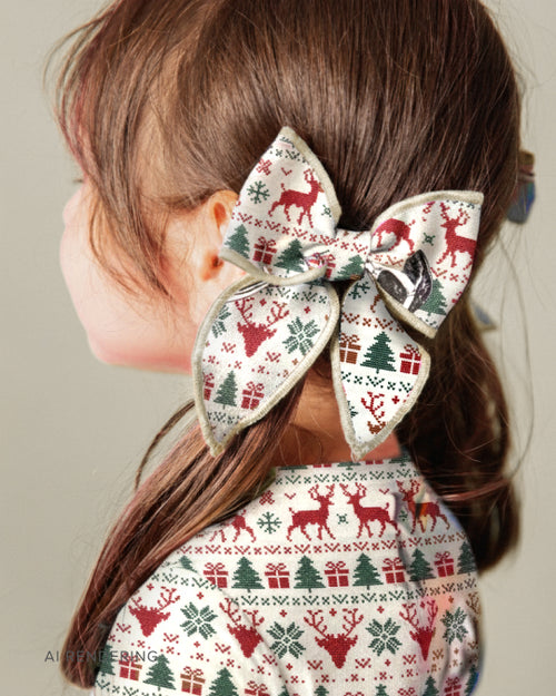 Baby Kids Bamboo Pajamas — Deer to Dream Woven Piggy Clip Set — Image 1