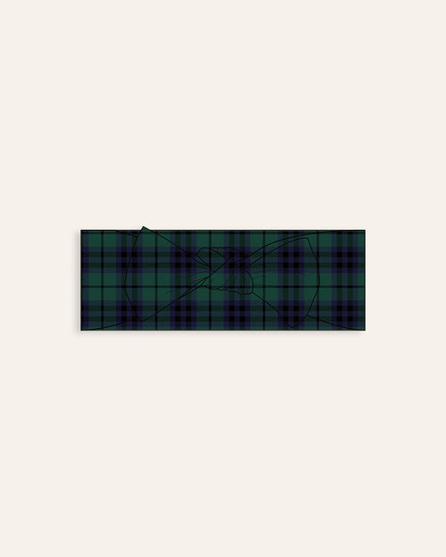 Baby Kids Bamboo Pajamas — Plaid Tidings Headwrap — Image 1