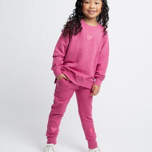 Baby Kids Bamboo Pajamas — Berry Cozy + Plum Pickin’ Jogger Sets Bundle — Image 2
