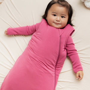 Baby Kids Bamboo Pajamas — Plum Pickin’ Sleep Sack — Image 1