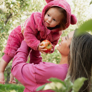 Baby Kids Bamboo Pajamas — Plum Pickin’ + Plaid It Cool Newborn Bundle — Image 6