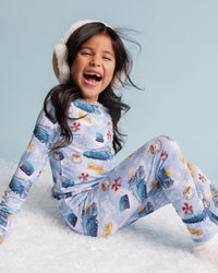 Baby Kids Bamboo Pajamas — Polar Express™ Long Sleeve Pajama Set — Image 1