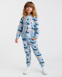 Baby Kids Bamboo Pajamas — Polar Express™ Relaxed Fit Jogger Set — Image 1