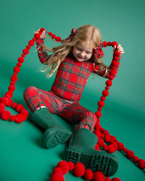 Baby Kids Bamboo Pajamas — Prepped & Plaid Woven Piggy Clip Set — Image 9