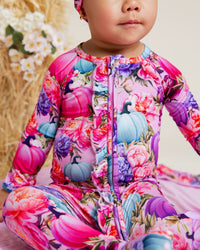 Baby Kids Bamboo Pajamas — Pretty Little Patch Convertible Ruffle Romper — Image 6