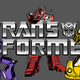 Transformers logo with characters Optimus Prime, Bumblebee, and Megatron