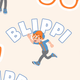 Blippi character running with the text 'BLIPPI'