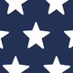 Navy blue background with white stars pattern