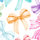 Colorful bows in various styles and colors