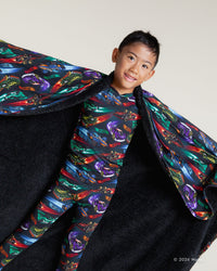 Baby Kids Bamboo Pajamas — Hot Wheels™ Race Day Bum Bum Blanket - Plush — Image 4