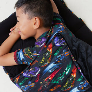 Baby Kids Bamboo Pajamas — Hot Wheels™ Race Day Sleeping Bag — Image 5