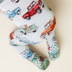 Baby Kids Bamboo Pajamas — Ruff Ride Convertible Romper — Image 1