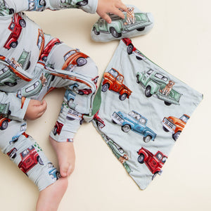 Baby Kids Bamboo Pajamas — Ruff Ride Lovey — Image 1