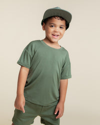 Baby Kids Bamboo Pajamas — Navy or Not + Sage the Day + Ruff Ride T-Shirts Bundle — Image 2