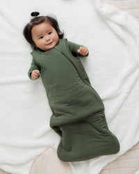 Baby Kids Bamboo Pajamas — Navy or Not + Sage the Day Newborn Bundle — Image 5