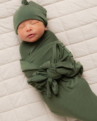 Baby Kids Bamboo Pajamas — Navy or Not + Sage the Day Newborn Bundle — Image 6