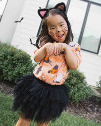 Baby Kids Bamboo Pajamas — Scaredy Catwalk T-Shirt — Image 5