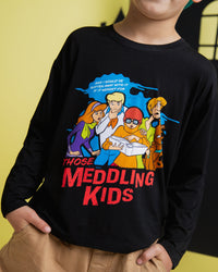 Baby Kids Bamboo Pajamas — Scooby-Doo™ Meddling Kids Long Sleeve Shirt — Image 1